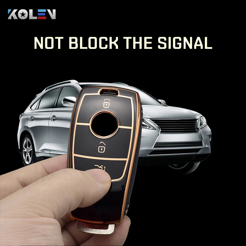 Fashion TPU Car Remote Key Case Cover Shell For Mercedes Benz A C E S G Class GLC CLE CLA GLB GLS W177 W205 W213 W222 X167 AMG