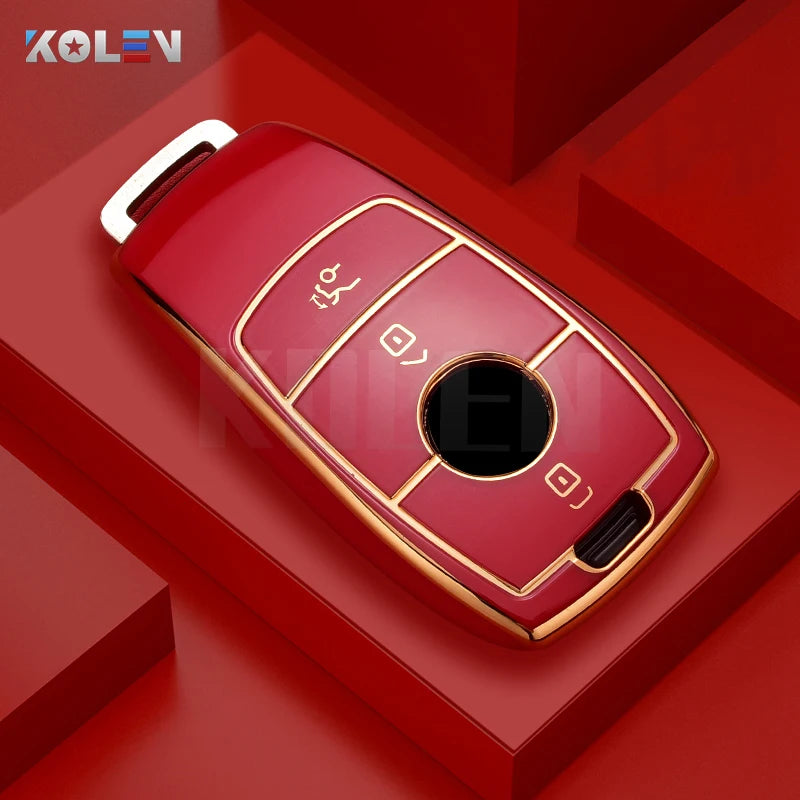 Fashion TPU Car Remote Key Case Cover Shell For Mercedes Benz A C E S G Class GLC CLE CLA GLB GLS W177 W205 W213 W222 X167 AMG