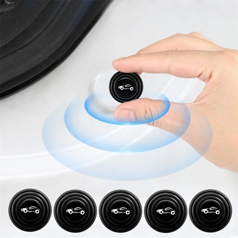 20pcs Car Door Silicone Anti Shock Pad Universal Trunk Sound Insulation Thickening Cushion Stickers Scratch Gaskets