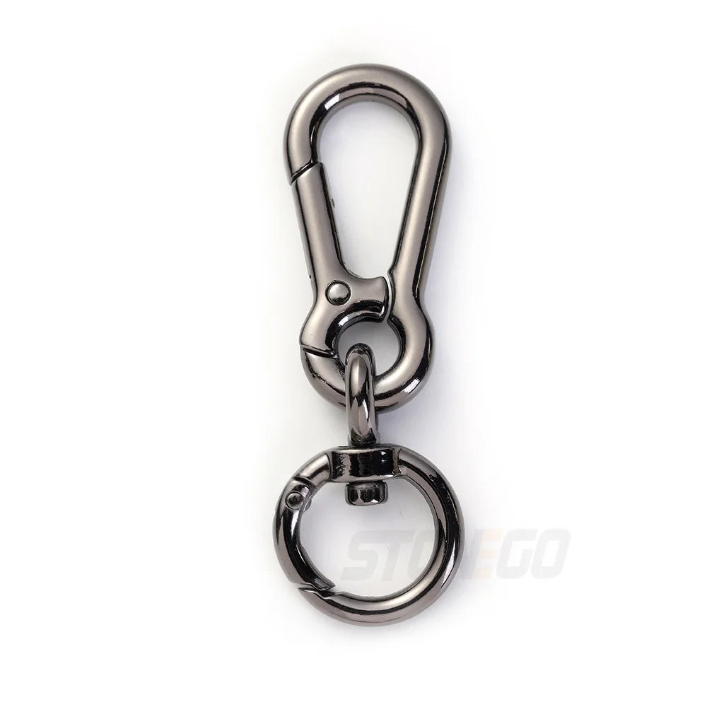 Carabiner Clip Keyring Zinc Alloy Keychain with Snap Hook Quick Release Key Rings Stonego Keychain