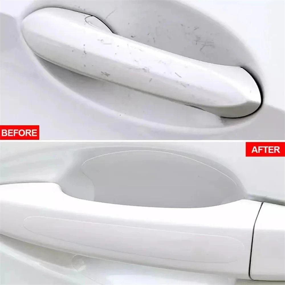 Universal Car Door Handle Anti-scratch Protective Stickers Clear Invisible Car Door Wrist Paint Protection Film Decals