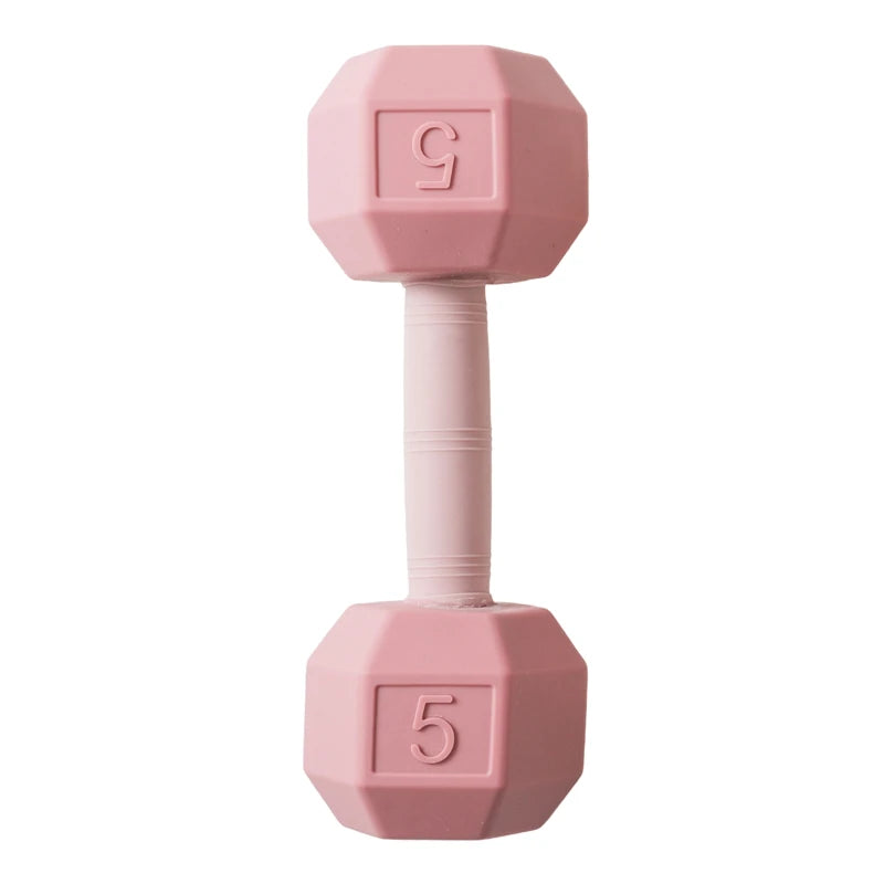 Baby 0-12 Months Rattle Toys Silicone Chewing Dumbbel Baby BPA Free Teether Toys Newborn Rattle Toys Infant Teething Gift Rattle