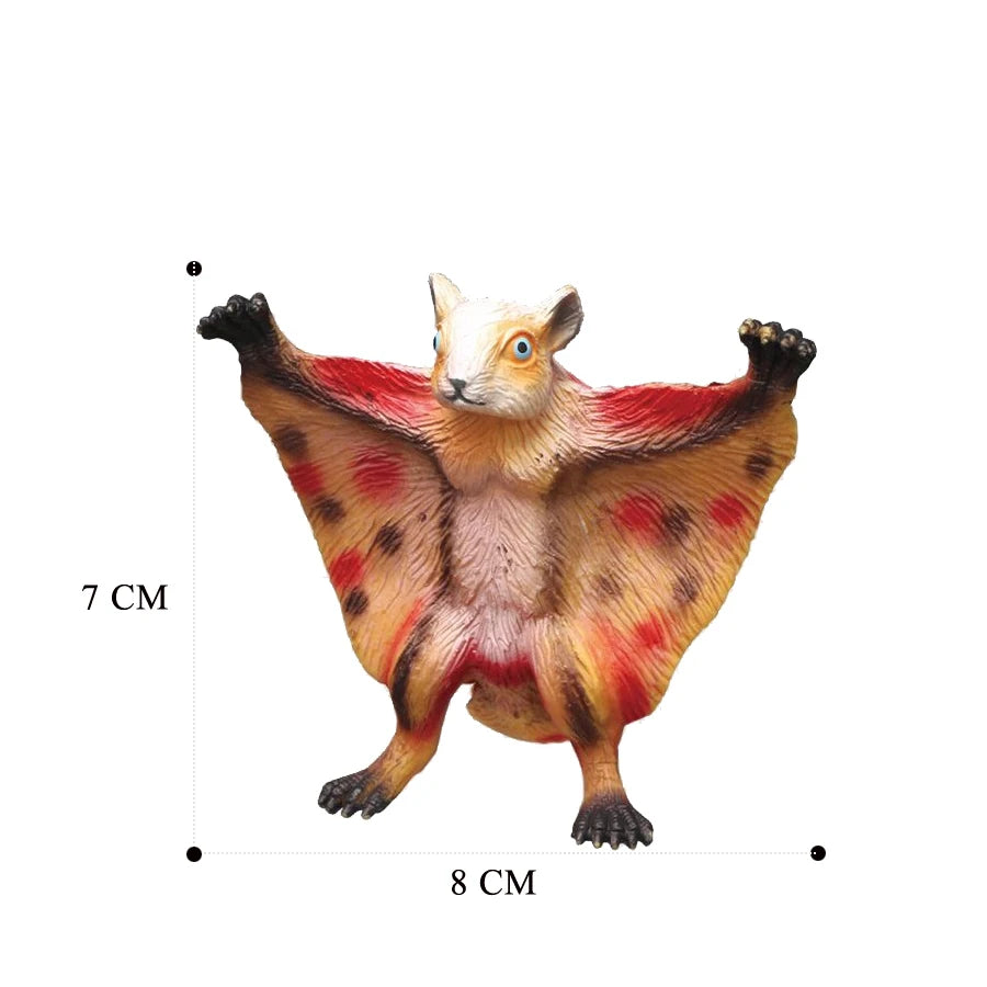 Realistic Sugar Glider Flying Squirrel Forest Animals Model Figures Wild Life Figurine Collection Fun Educational Marsupial Toy