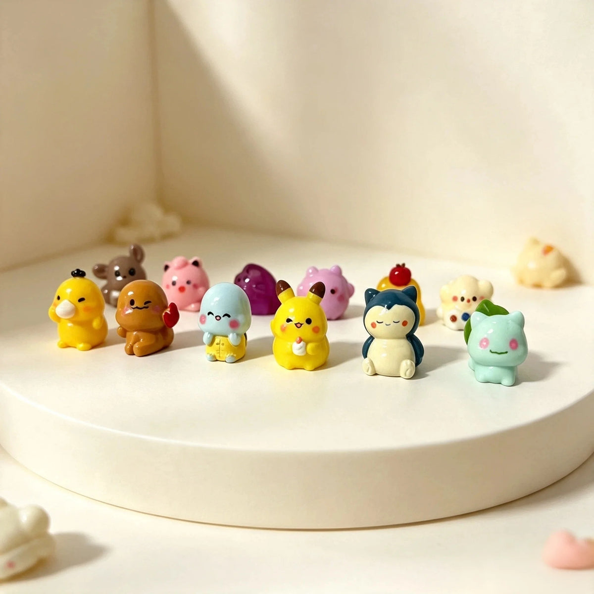 12pcs of Anime Character mini Set, Cute Pocket Monster mini Decoration, Suitable for Wholesale Purchase by Enthusiasts