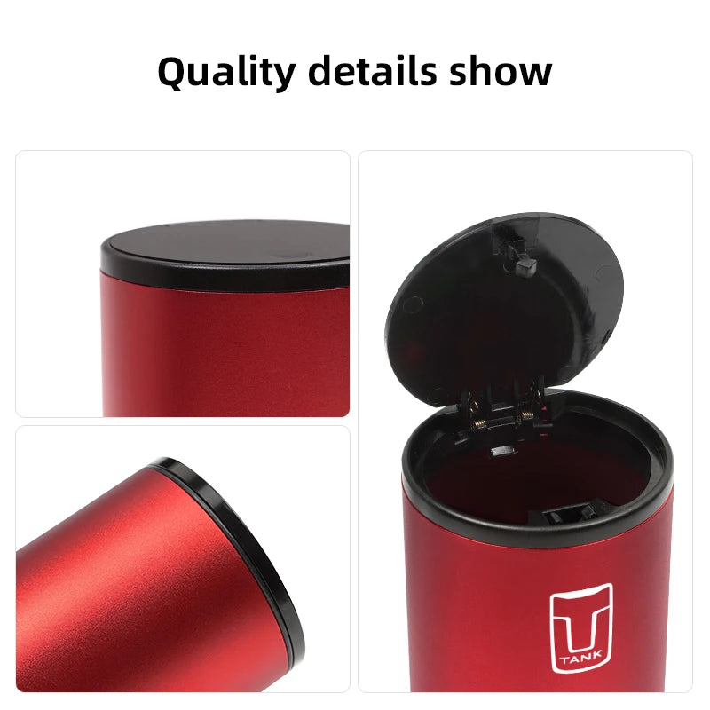 Car Trash Bin Alloy Garbage Can Car Interior Organizer Storage Accessories For Tank SUV 400 Hi4-Z 800 300 Hi4-T 500 Hi4-Z 700