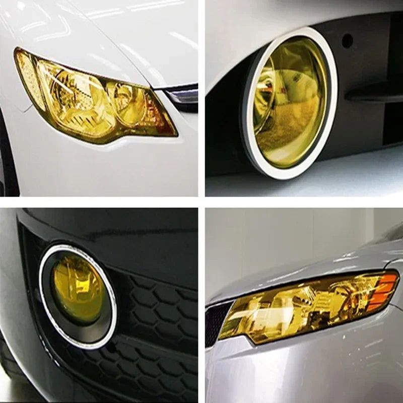 Gloss Transparent Light Black Smoke PVC Film Tint 30 X60cm Auto Car Light Headlight Taillight Tint Vinyl Film Sticker Wrap Cover