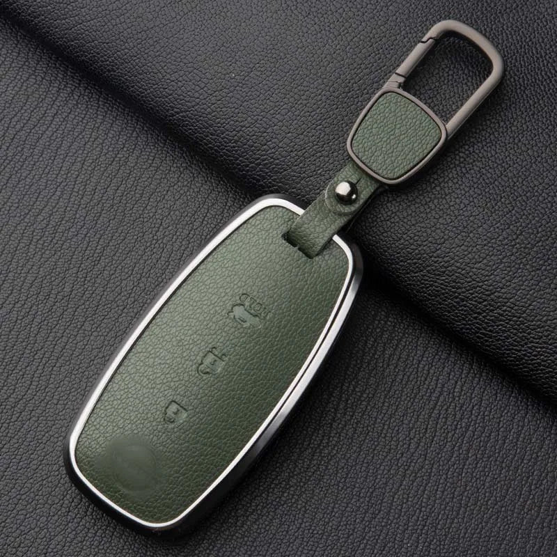 Sheepskin Key Case Cover,for Nissan Leaf Juke Micra Qashqai J11 X-Trail T32/33 Tiida Pathfinder Versa Note Patrol Metal Sheepski