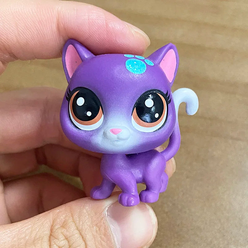 Buy 5 Get 2 Gifts 4-5 cm Loose Old Pet Shop Toys Cat Puppy Kitten Figure Mini Toy Figures Classic Little Pet Toys