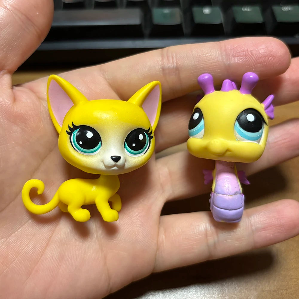 Buy 5 Get 2 Gifts 4-5 cm Loose Old Pet Shop Toys Cat Puppy Kitten Figure Mini Toy Figures Classic Little Pet Toys