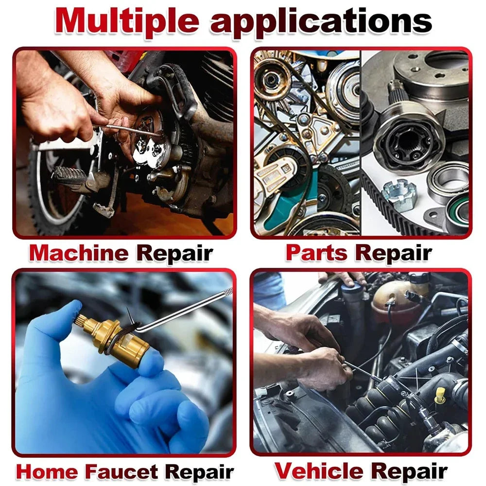 Repair Tools 4pcs 160mm Auto Car Oil Seal Screwdrivers Set Hose Removal Hook Set O-Ring Seal Gasket Puller Remover Pick Hooks