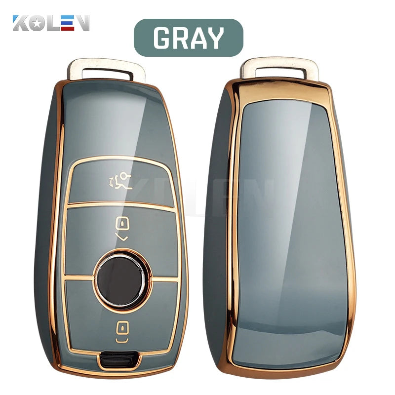 Fashion TPU Car Remote Key Case Cover Shell For Mercedes Benz A C E S G Class GLC CLE CLA GLB GLS W177 W205 W213 W222 X167 AMG