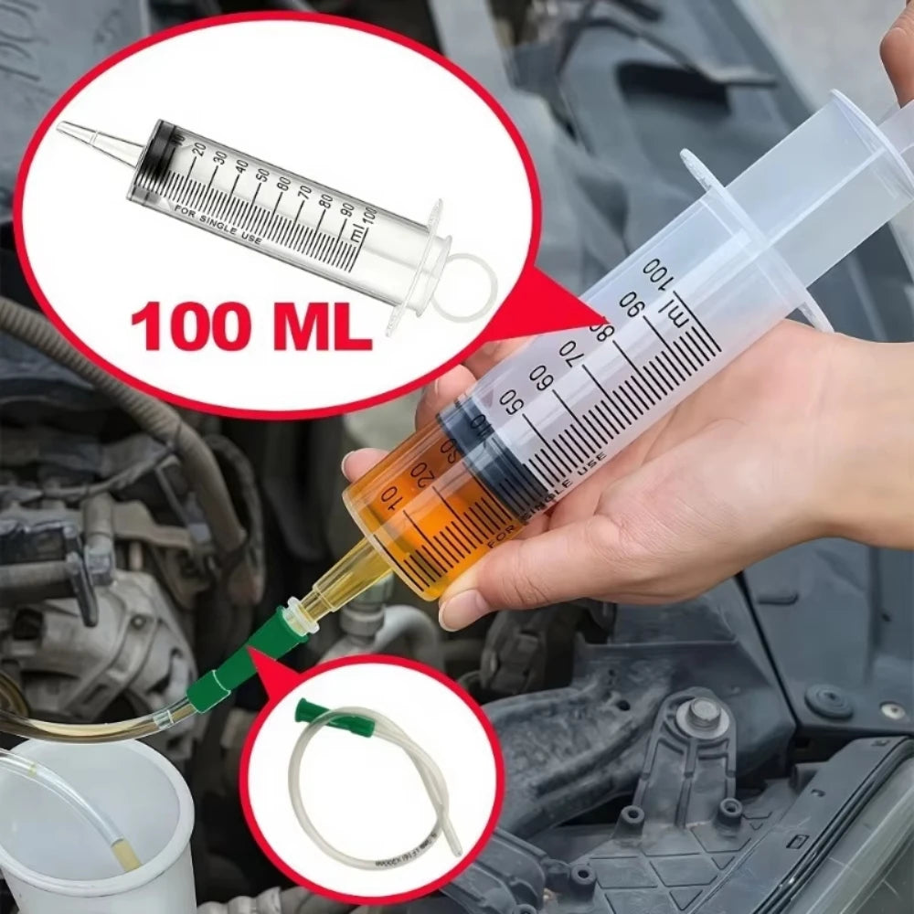 60Ml-500Ml Durable Large Capacity Syringe Car Oil Extractor Suitable for Laboratory Dispensing Glue Large Syringe Dispensing
