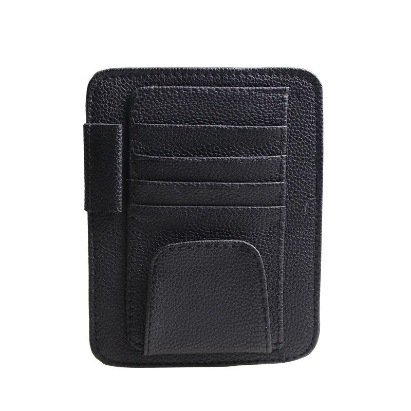 Car Sun Visor Storage Bag Car Glasses Clip Car Interior Supplies 12.5*15CM Car Business Card Holder Bill Holder