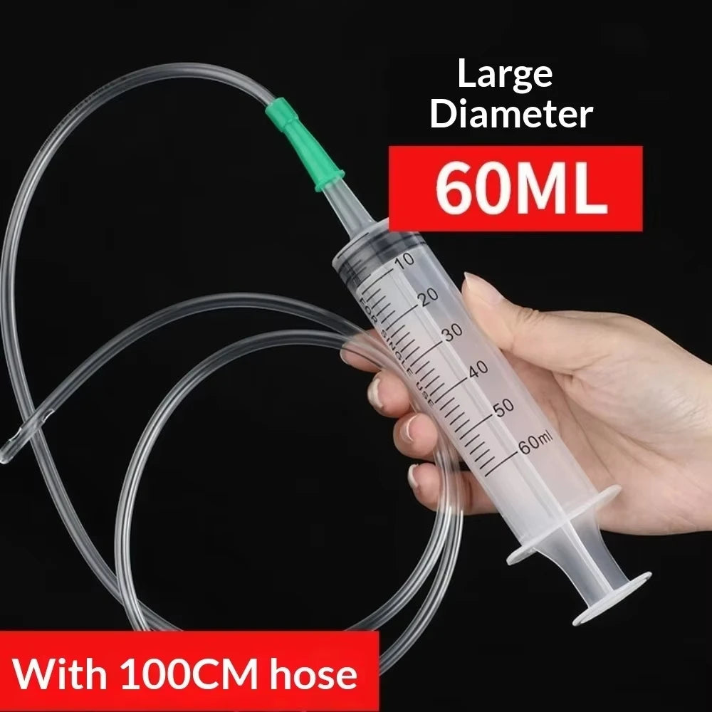 60Ml-500Ml Durable Large Capacity Syringe Car Oil Extractor Suitable for Laboratory Dispensing Glue Large Syringe Dispensing