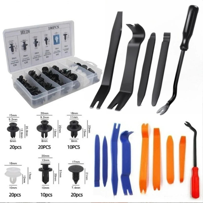 Car Hand Tool Set Car Disassembly Tools Kit Stereo Repair DVD Repair Tool Dashboard Removal Tools Interior Plastic Trim Panel
