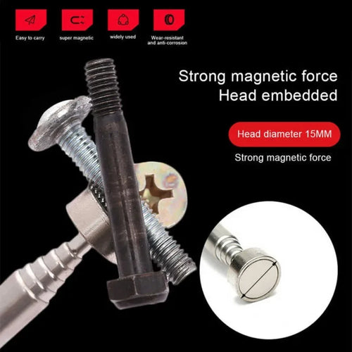 1/3/5PCS Telescopic Magnetic Pickup Tool with LED Light Extendable Metal Magnet Stick for Auto Repair and Metal Parts Retrieval