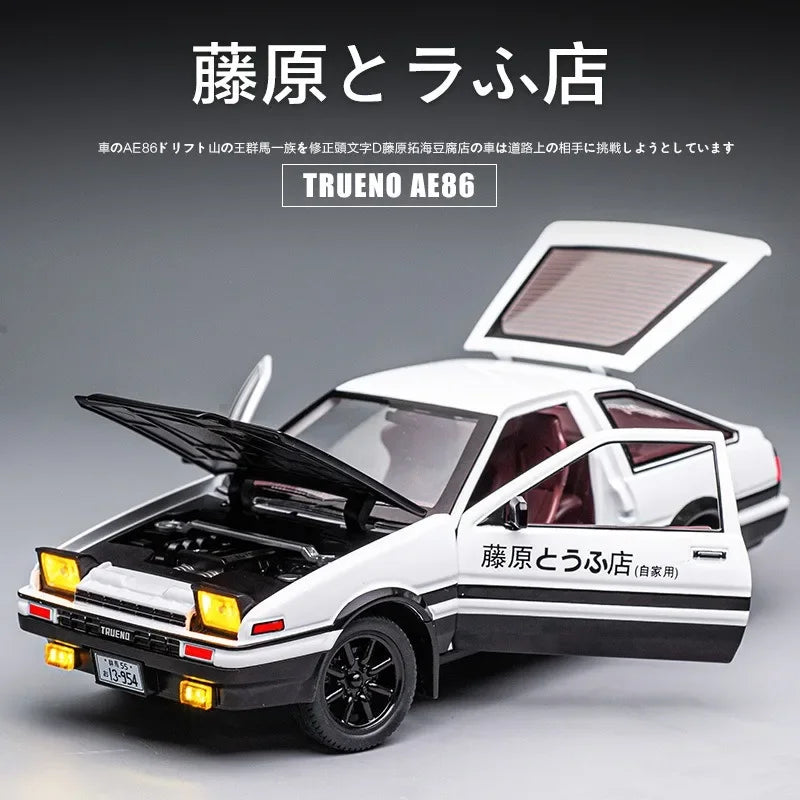 TAKARA TOMY TOMICA 1/32 Scale Models Collection Toyota AE86 Car Toy Fans Collect Birthday Gifts