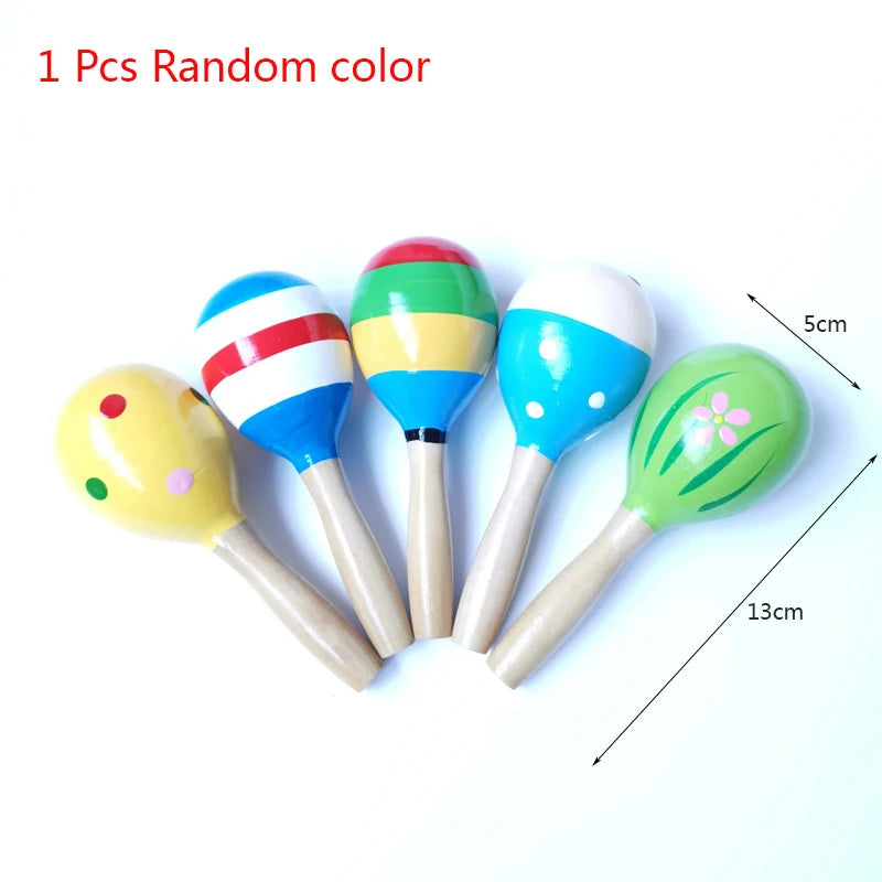 Kids Wooden Musical Instrument Toys Educational Montessori Early Learning Toys Baby Rattle Bell Drum Xylophone Toy Children Gift