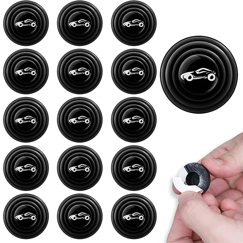 20pcs Car Door Silicone Anti Shock Pad Universal Trunk Sound Insulation Thickening Cushion Stickers Scratch Gaskets