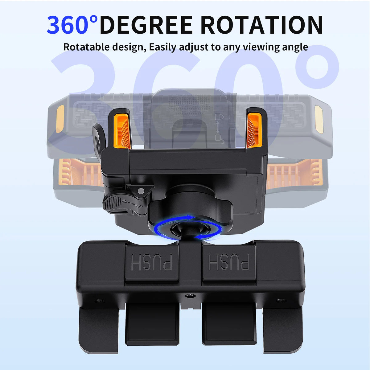 360 Degree Rotation Universal Car CD Slot Phone Stand One-Touch Release Car Phone Holder for IPhone 12-16 Pro Max Samsung Xiaomi