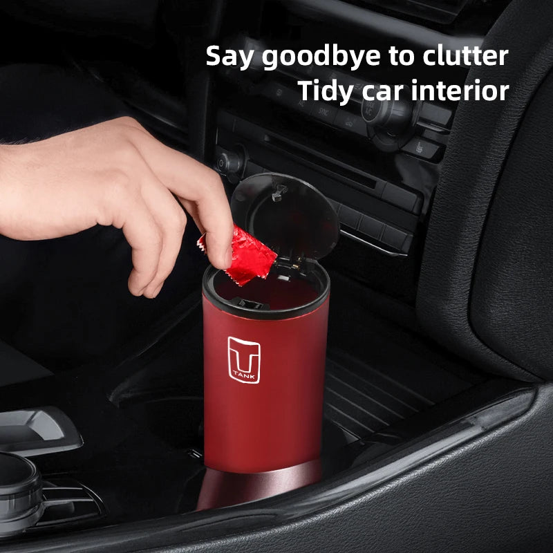 Car Trash Bin Alloy Garbage Can Car Interior Organizer Storage Accessories For Tank SUV 400 Hi4-Z 800 300 Hi4-T 500 Hi4-Z 700