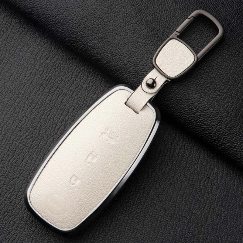 Sheepskin Key Case Cover,for Nissan Leaf Juke Micra Qashqai J11 X-Trail T32/33 Tiida Pathfinder Versa Note Patrol Metal Sheepski