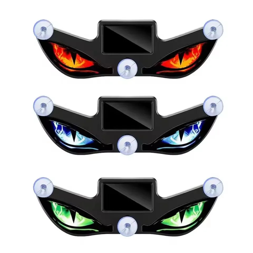 Animated Devil Eyes LED Car Light Smart Dynamic Eye Display Windshield Decorative Light For Vehicle Interior Car Accessories