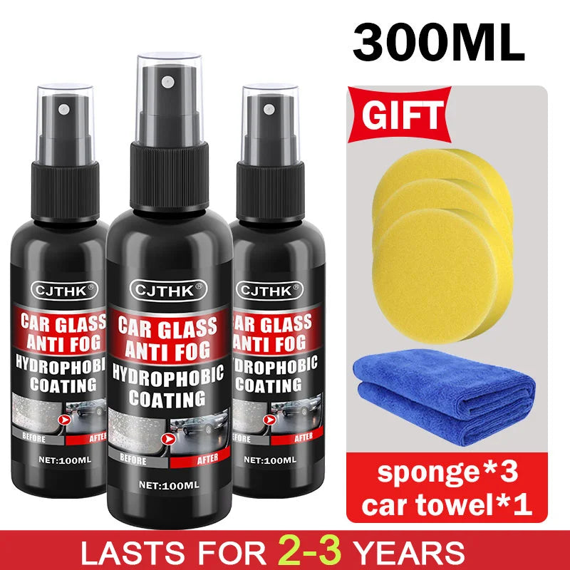 Car Glass Anti-rain Water Spray Repellent Nano Hydrophobic Windshield Rearview Glass Waterproof Anti Rain Polish Care Coating