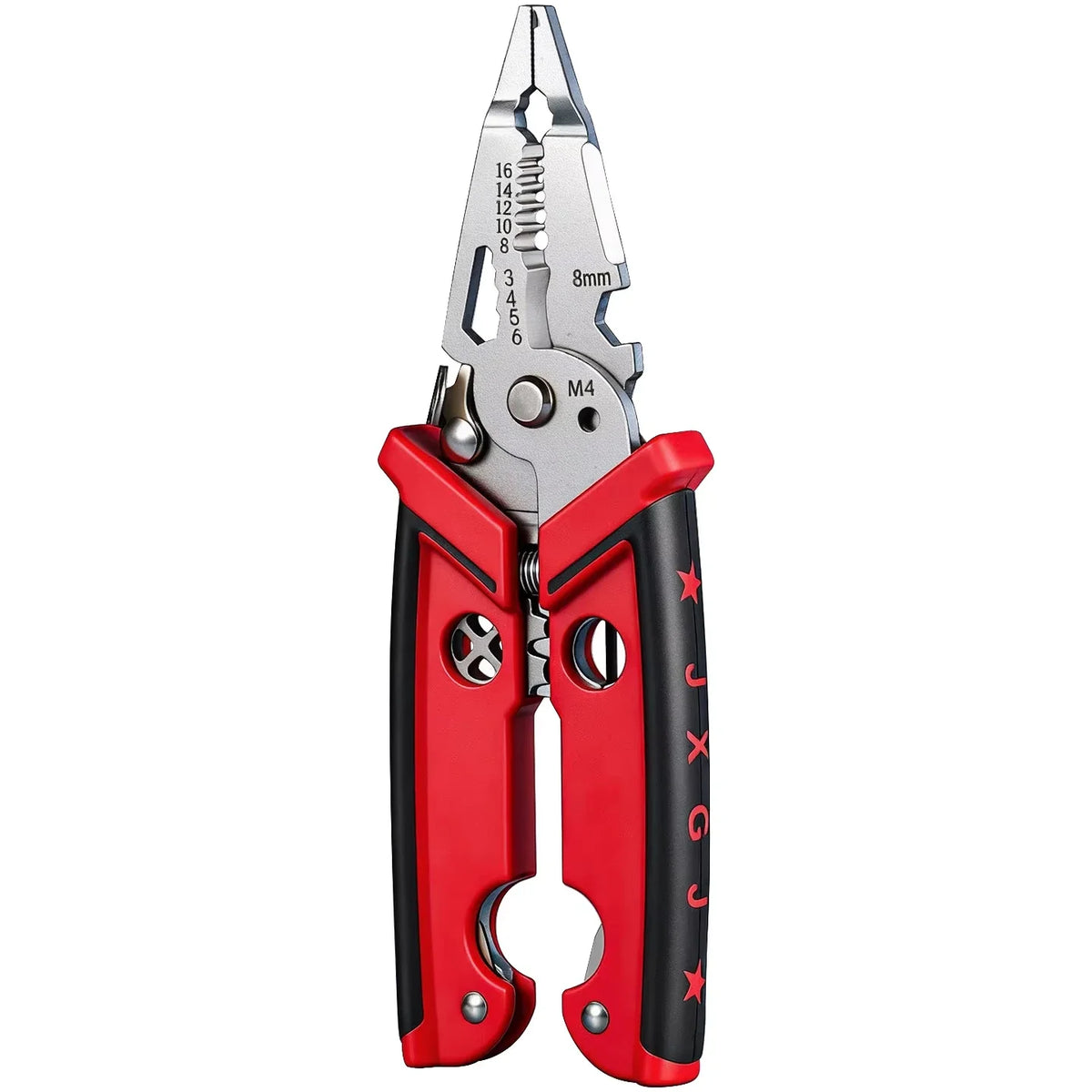 1pc 18 in 1 Electrician Pliers Wire Stripper Crimper Pliers Crimping Cutting Car Multifuntion Professional Electrician hand tool