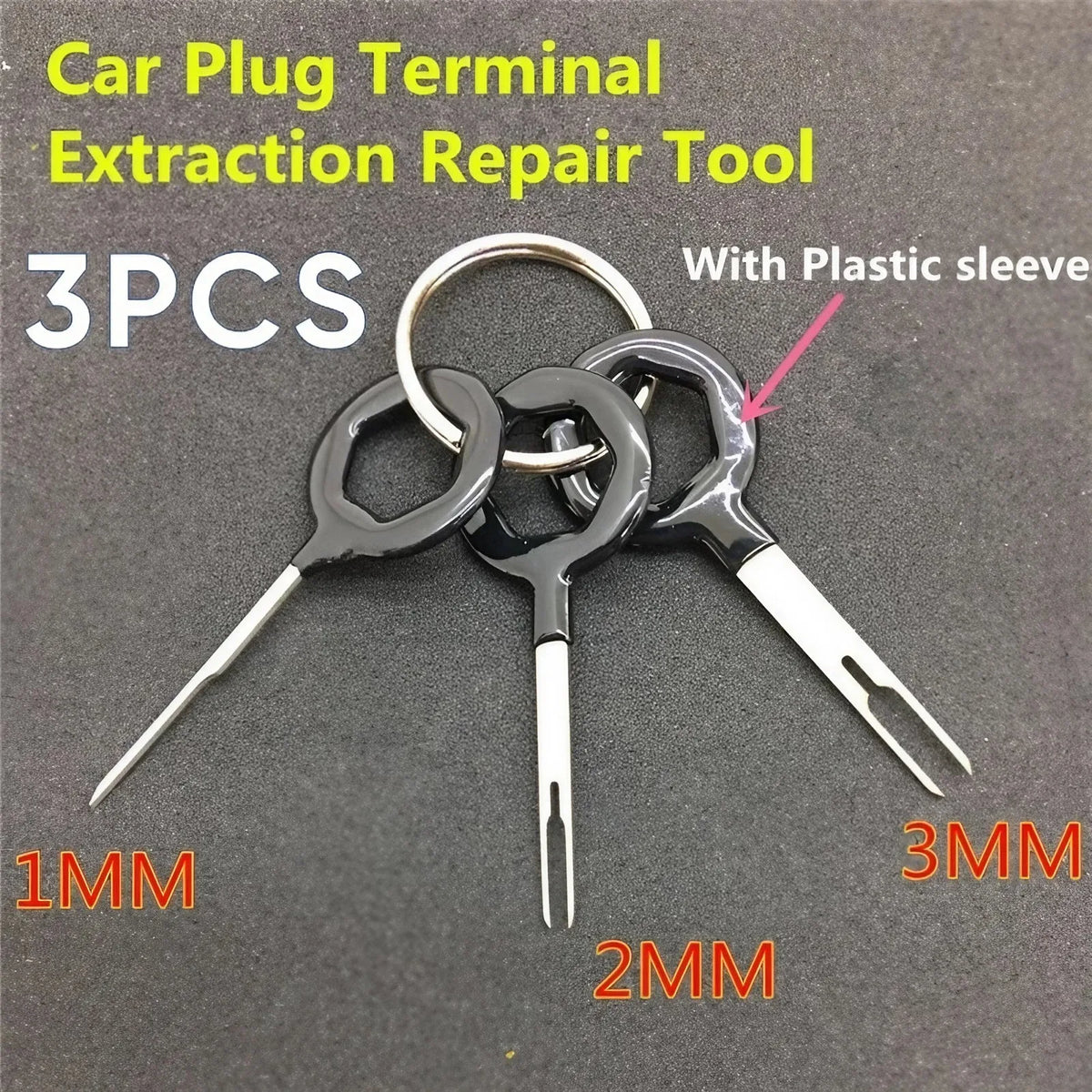 Car Plug Terminal Removal Tool Electrical Wire Crimp Connector Stainless Steel Pin Extractor Picker