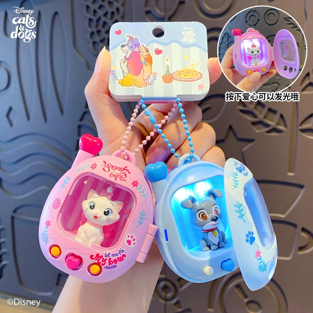 Duo Set Cartoon Anime Lady and The Tramp Cat Dog Action Figure Doll Toy Funny KeyChain Decoration Gifts for Friends