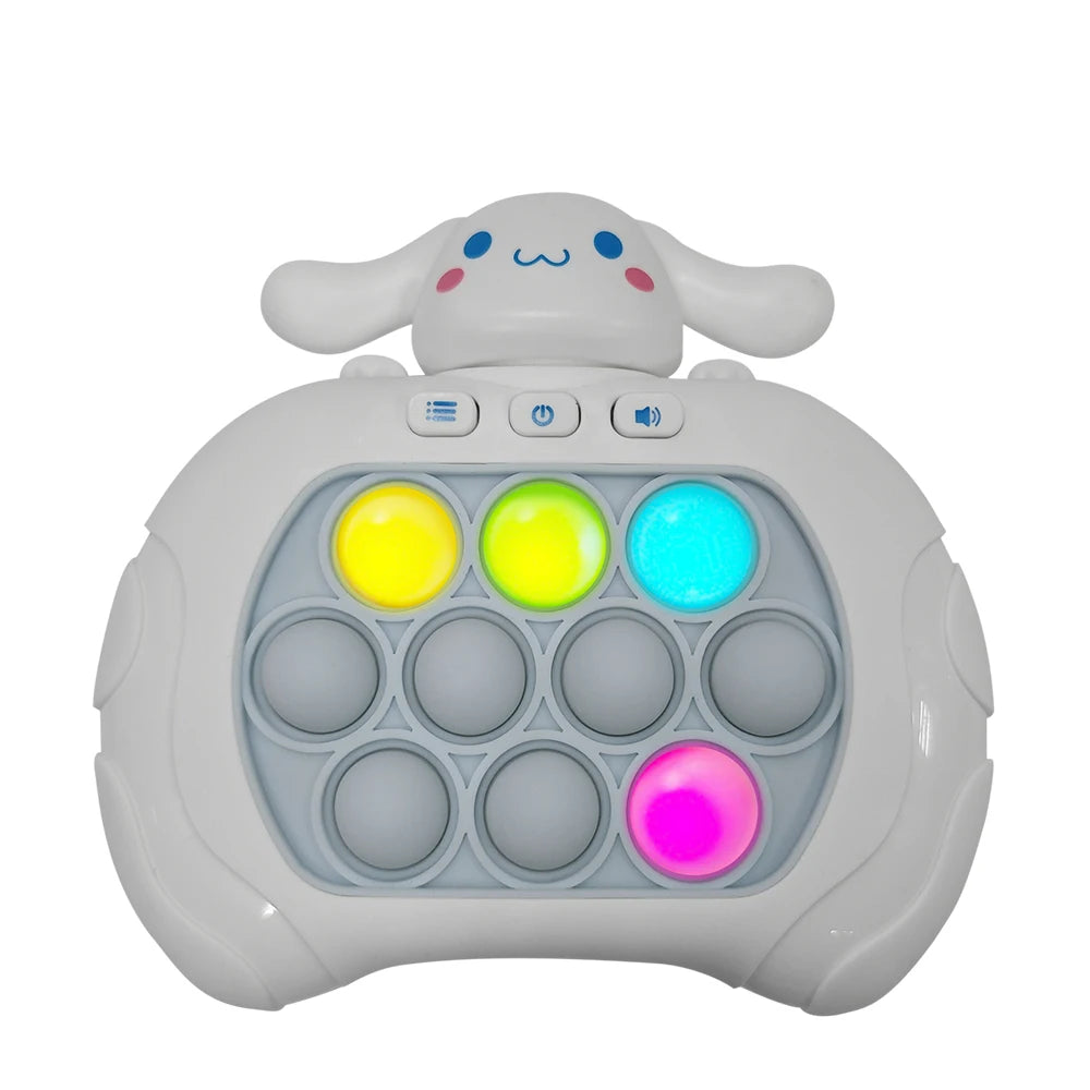 2027 Hello Kitty Kuromi Quick Push Game Pop Up Fidget Bubble Electronic Pop it Pro Game Lightweight Anti-Stress Toy Adult Gift
