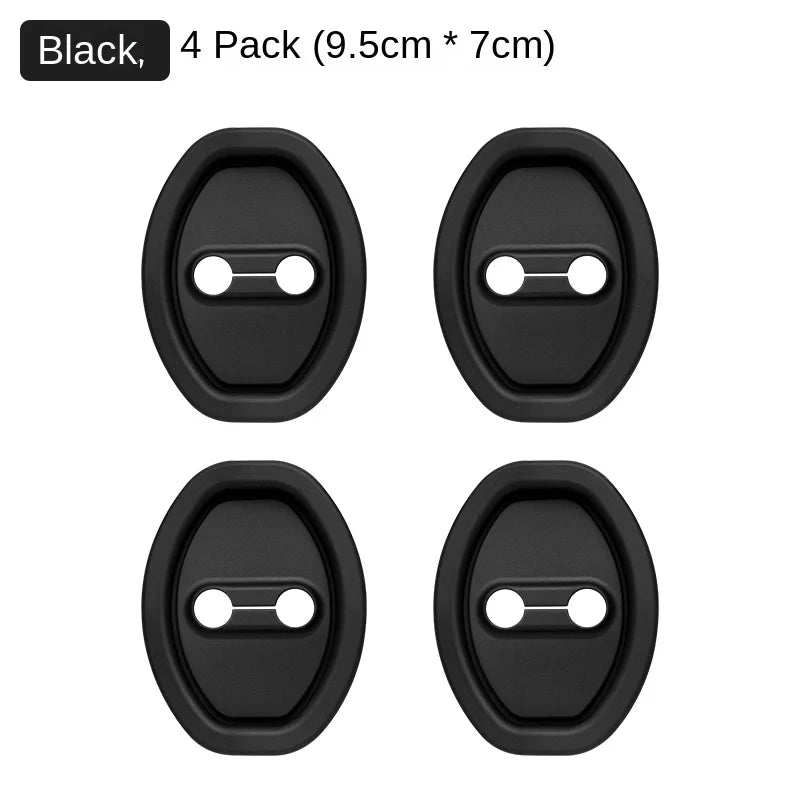 New Upgraded Silicone Stickers Car Door Lock Buckle Cover Anti-collision Protective Set Anti-rust Soundproof Shock Absorbing Pad