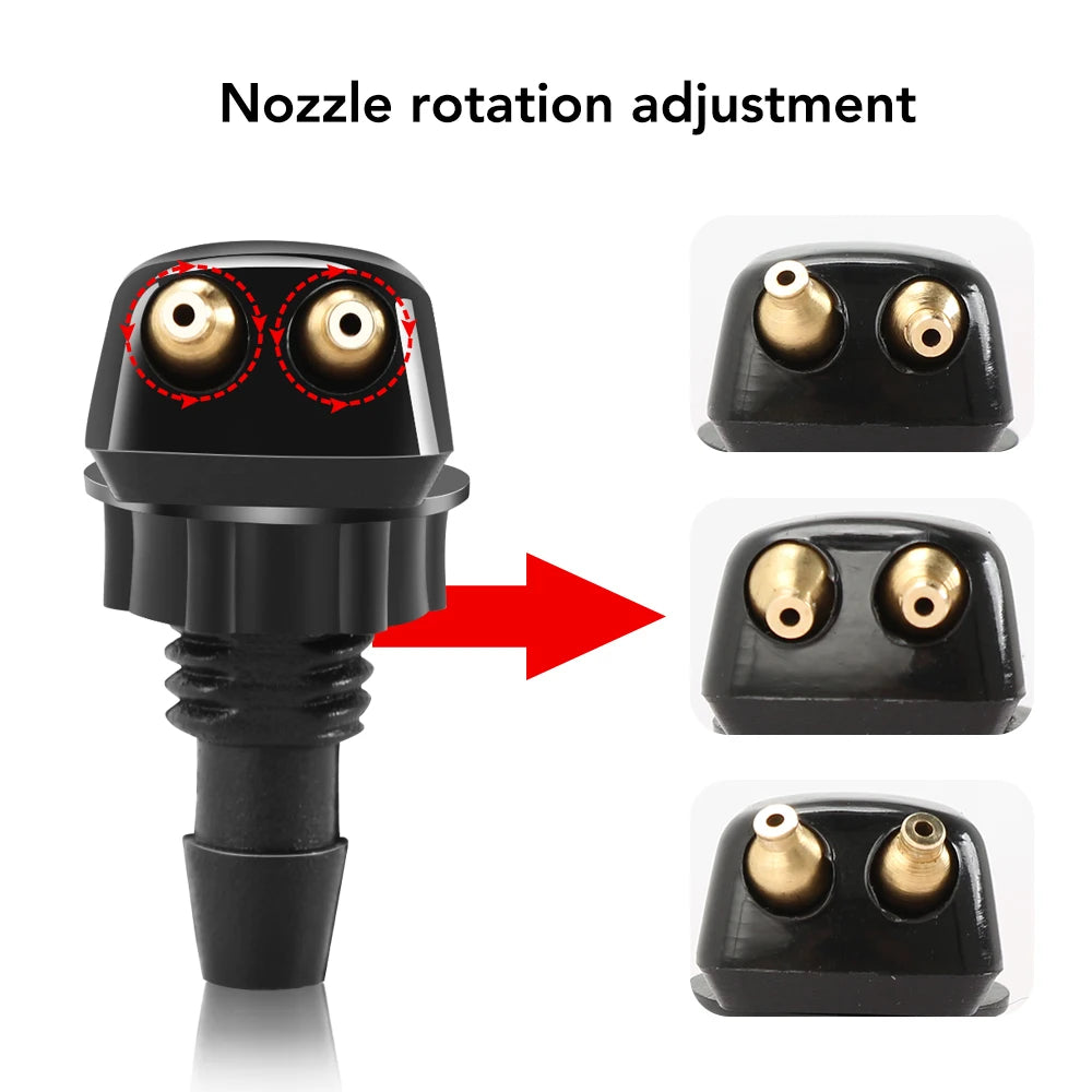 2 Pcs Car Water Spray Jet Nozzle For mitsubishi pajero outlander xl montero lancer triton l200 galant 8 asx grandis