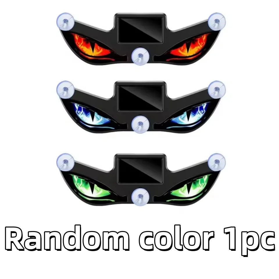 Animated Devil Eyes LED Car Light Smart Dynamic Eye Display Windshield Decorative Light For Vehicle Interior Car Accessories