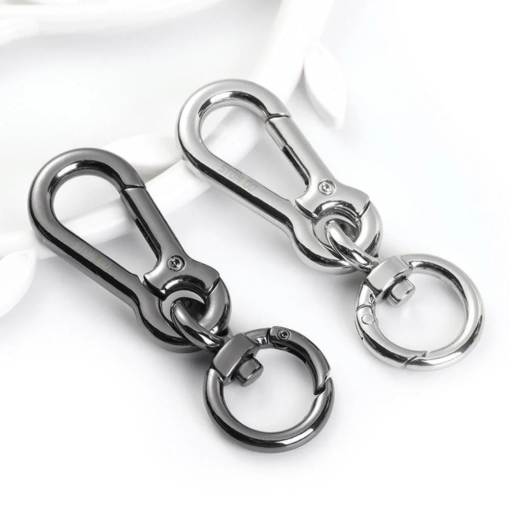 Carabiner Clip Keyring Zinc Alloy Keychain with Snap Hook Quick Release Key Rings Stonego Keychain