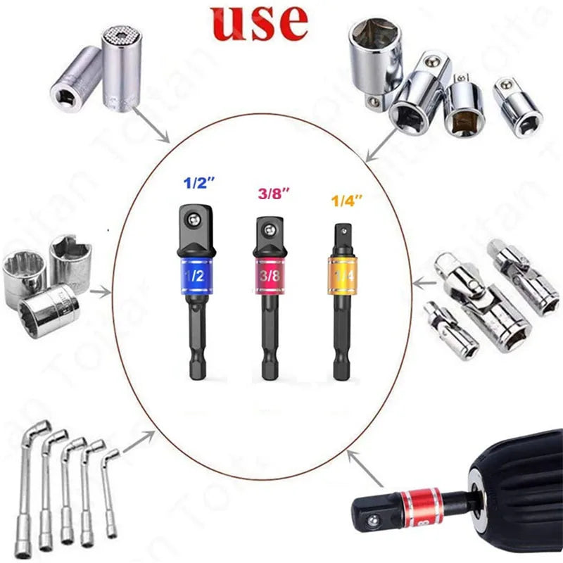 Impact Grade 105 Degree Angle Power Tool Part Screwdriver Connector Electric Extension Bend Bending Corner Sleeve Removal Tool