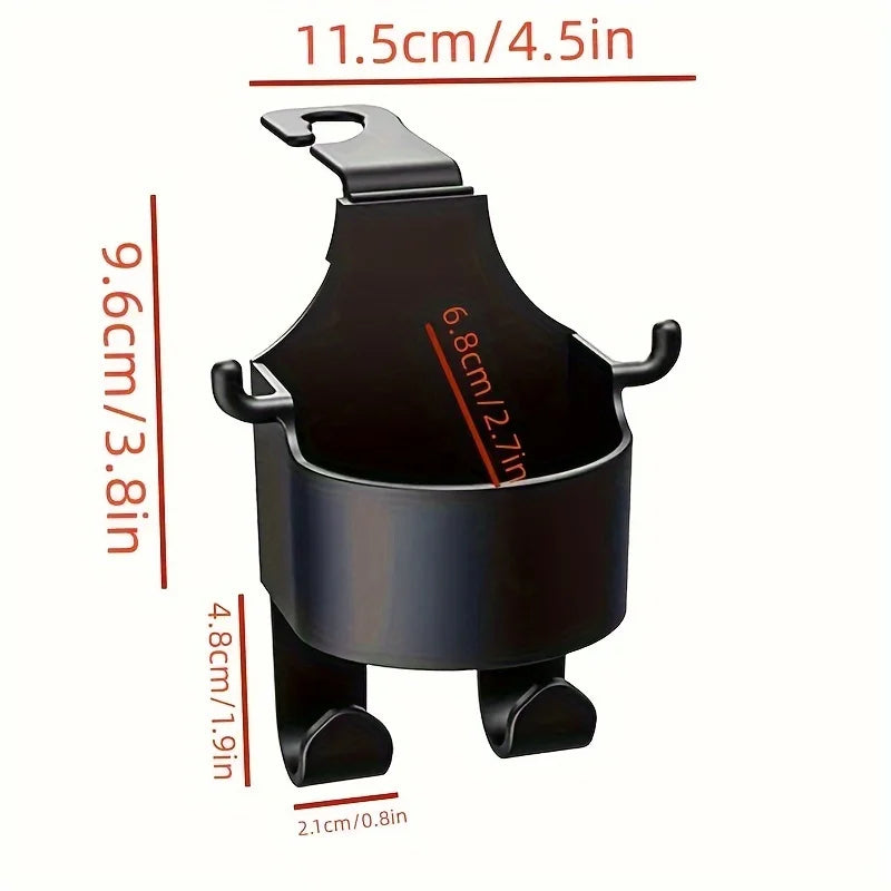 Multifunctional Hook for Car Seat Head Rest, 3 in 1 Vehicle Backseat Drink Cup Holder, Headrest Hooks for Car