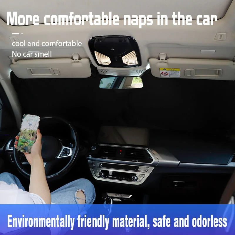 Car Front Windshield Sun Shade Visor UV Protection Shield For Peugeot 5008 508 408 4008 308 3008 208 2008 Landtrek Rifter e-Expe