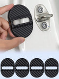 4Pcs Universal Door Lock Covers Shock-Absorbing Noise-Reducing Waterproof Protector Easy Stick-on for Sedan SUV