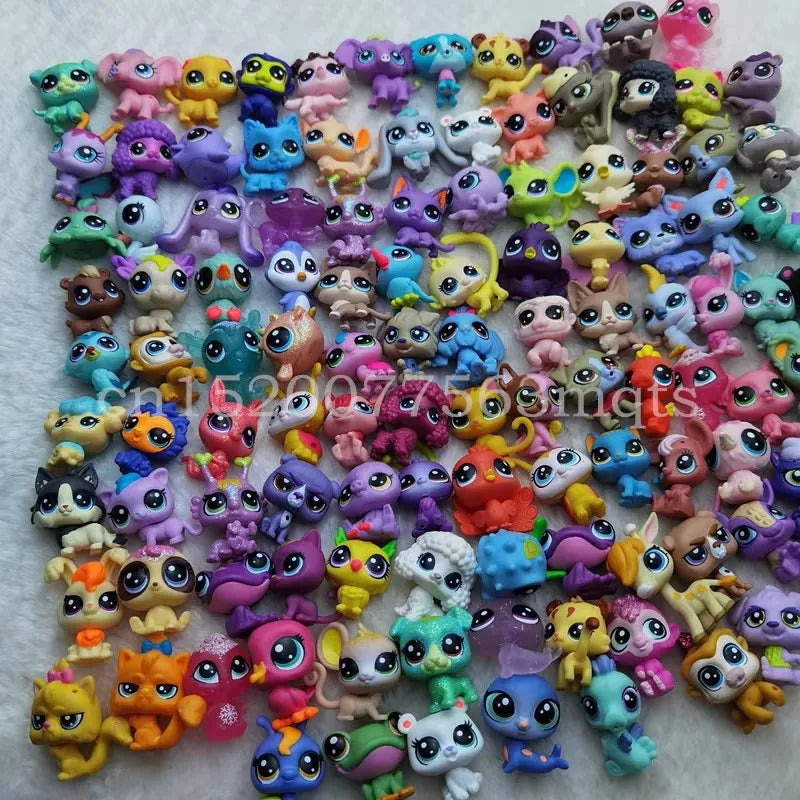 12pcs  2-3cm Old Pet Toys Cat Puppy Figure Mini dolls Toy Figures Classic Little Pet Cat Dog Animal Action figures Toys