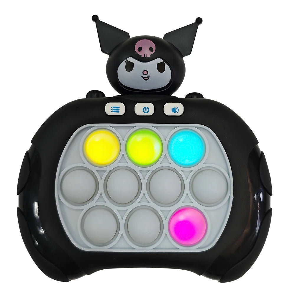 2027 Hello Kitty Kuromi Quick Push Game Pop Up Fidget Bubble Electronic Pop it Pro Game Lightweight Anti-Stress Toy Adult Gift