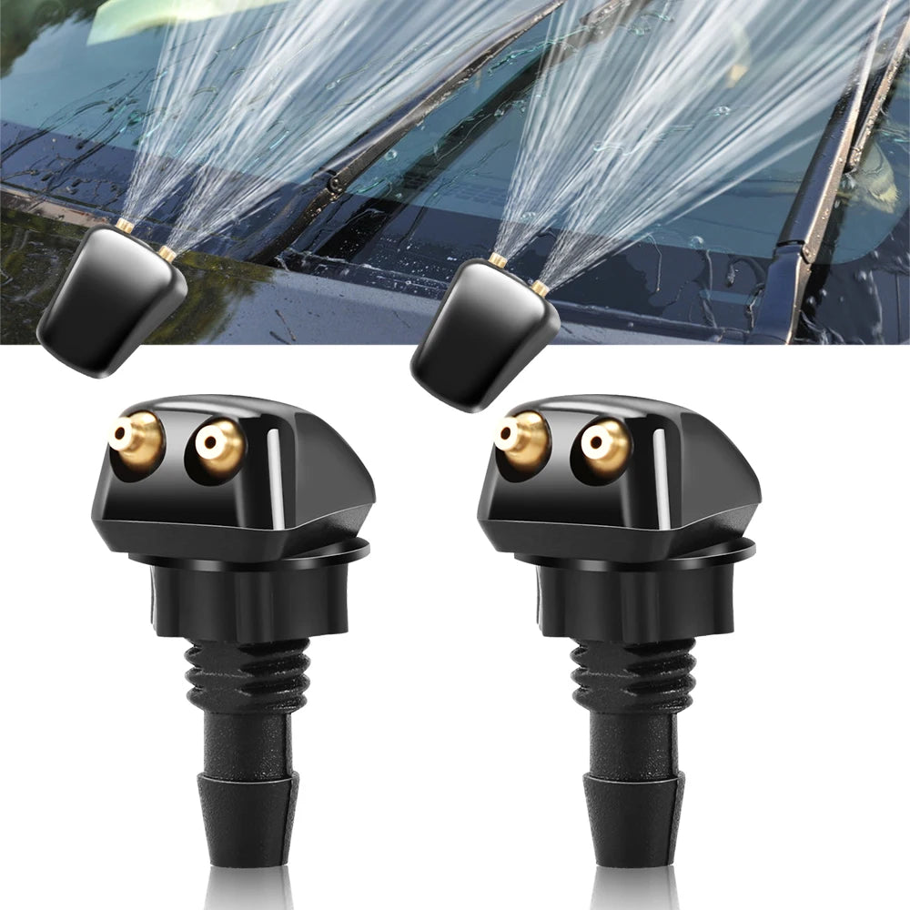 2 Pcs Car Water Spray Jet Nozzle For mitsubishi pajero outlander xl montero lancer triton l200 galant 8 asx grandis