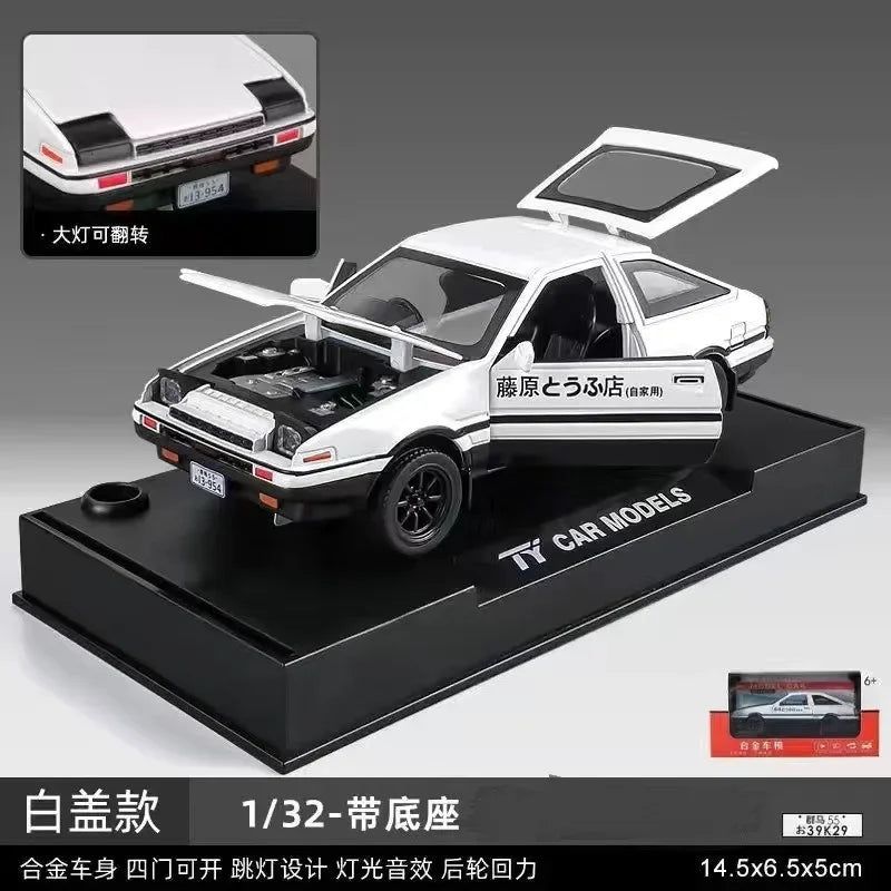 TAKARA TOMY TOMICA 1/32 Scale Models Collection Toyota AE86 Car Toy Fans Collect Birthday Gifts