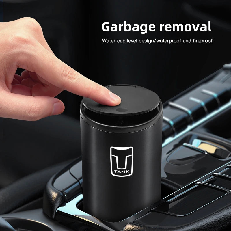 Car Trash Bin Alloy Garbage Can Car Interior Organizer Storage Accessories For Tank SUV 400 Hi4-Z 800 300 Hi4-T 500 Hi4-Z 700
