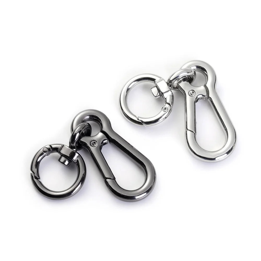 Carabiner Clip Keyring Zinc Alloy Keychain with Snap Hook Quick Release Key Rings Stonego Keychain