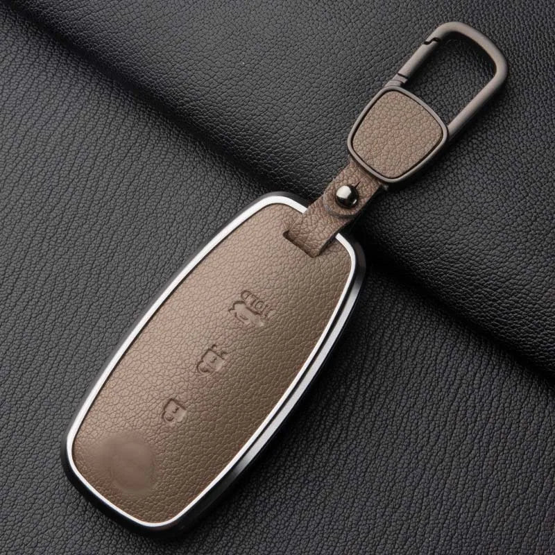 Sheepskin Key Case Cover,for Nissan Leaf Juke Micra Qashqai J11 X-Trail T32/33 Tiida Pathfinder Versa Note Patrol Metal Sheepski