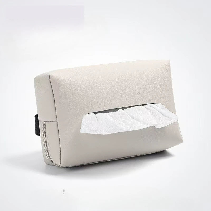 Car Interior Tissue Box Car Armrest Box Tissue Box Car Interior Bag Drawstring Paper Bag Napkins Minimalist Car Rear Seat Back