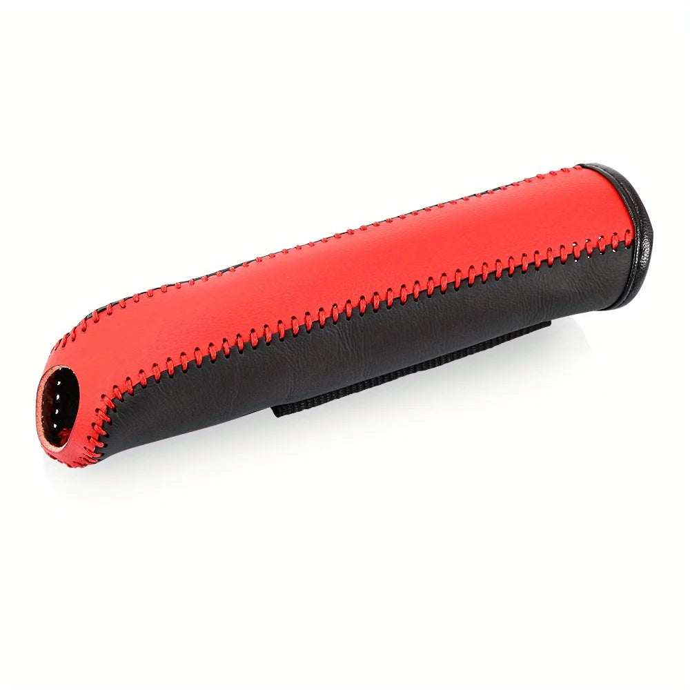 PU Leather Car Handbrake Cover Set - Protective Gloves for Your Car Interior