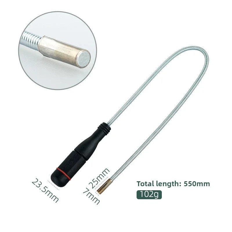 Flexible Magnetic Pickup Tool Extendable Magnetic Handheld Stick with Non-Slip Handle Retrieval Tools for Pick-up Screws Nuts